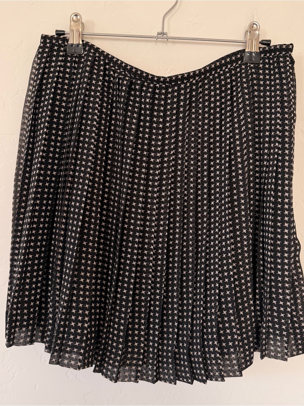 Madewell Pleated Patterned Mini Skirt Size 4